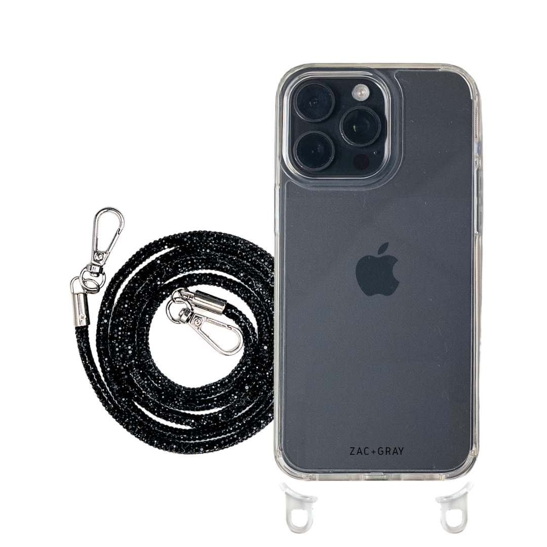 iPhone 16 Pro Max CRYSTAL CLEAR TRANSPARENT CASE + CRYSTAL CORD