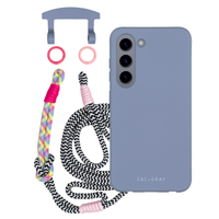 Samsung S23 BLUE FOG CASE + KNOTTED CORD
