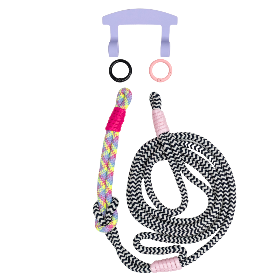 ELECTRIC BLOOM KNOTTED CORD + HOOK