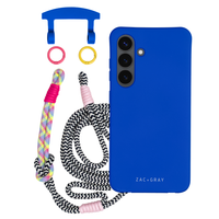 Samsung S24 Plus COBALT BLUE CASE + KNOTTED CORD