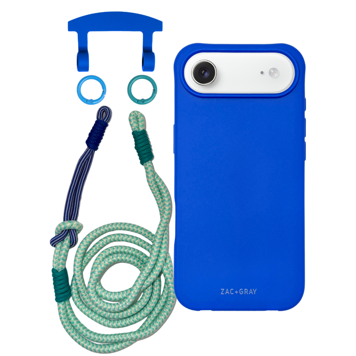 iPhone 17 Air COBALT BLUE CASE + KNOTTED CORD