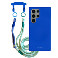 Samsung S25 Ultra COBALT BLUE CASE + KNOTTED CORD
