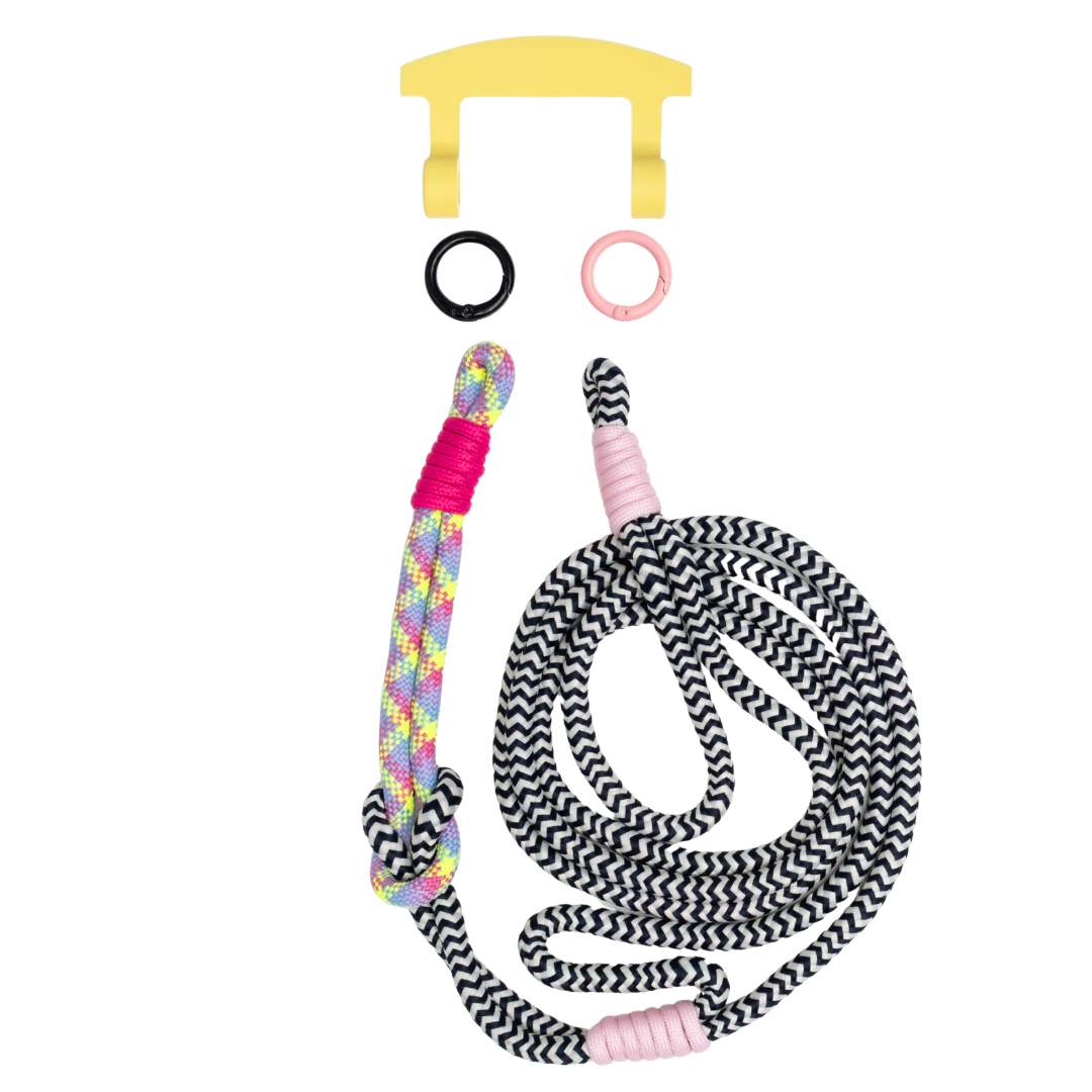 ELECTRIC BLOOM KNOTTED CORD + HOOK