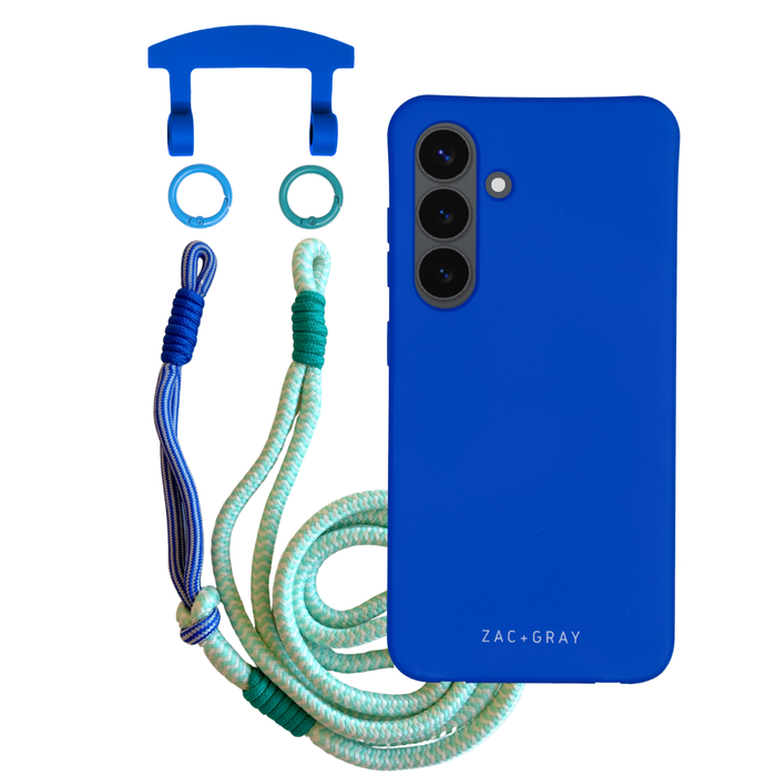 Samsung S26 COBALT BLUE CASE + KNOTTED CORD