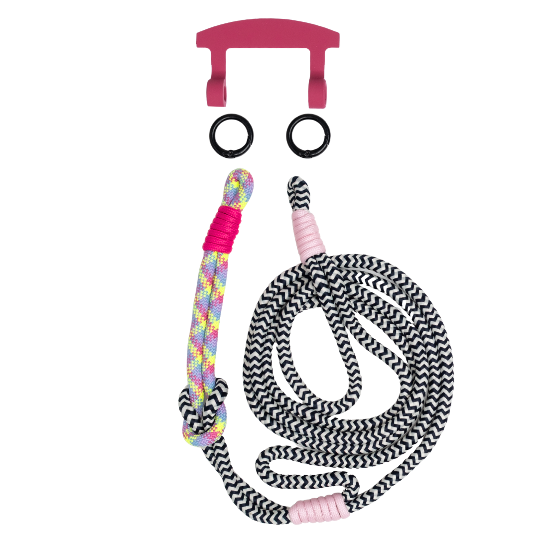 ELECTRIC BLOOM KNOTTED CORD + HOOK