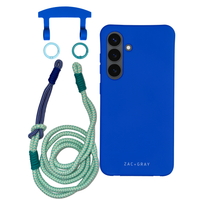 Samsung S24 Plus COBALT BLUE CASE + KNOTTED CORD