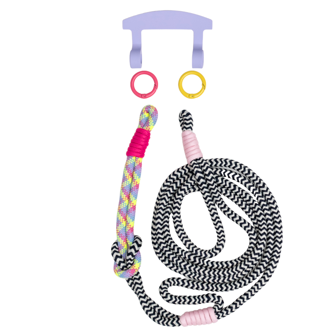 ELECTRIC BLOOM KNOTTED CORD + HOOK