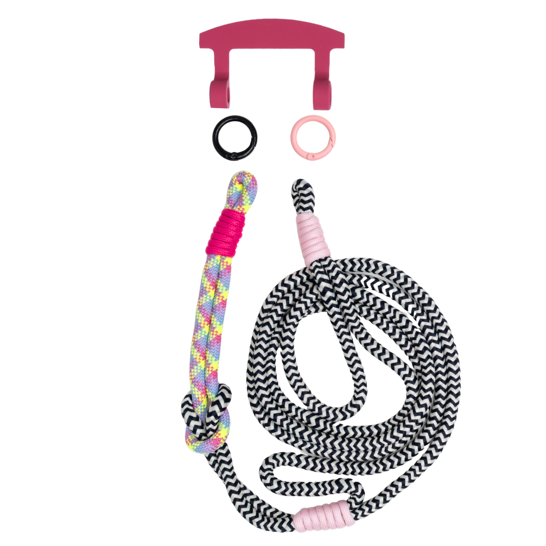ELECTRIC BLOOM KNOTTED CORD + HOOK