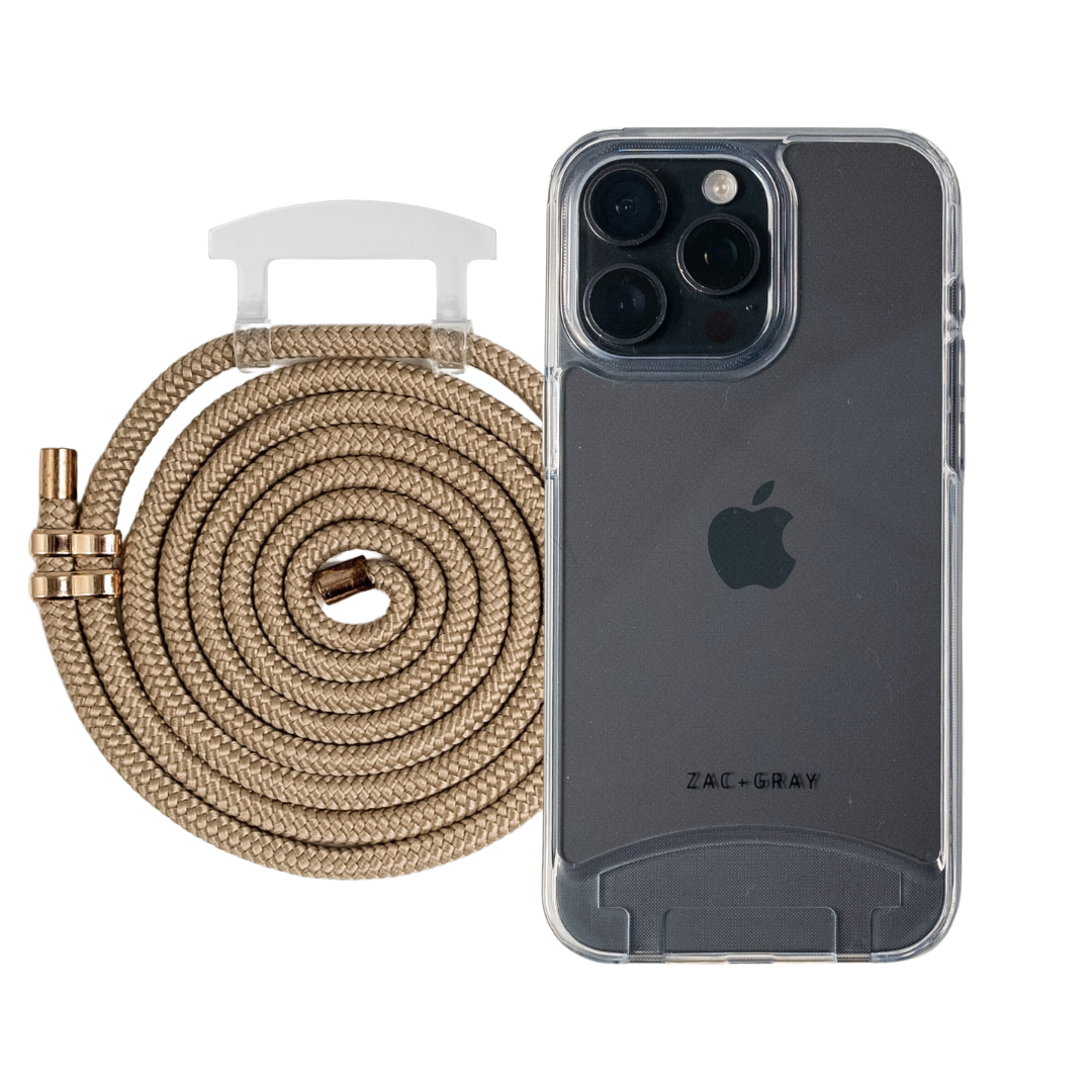 iPhone 16e and iPhone 17e TRANSPARENT CASE + CORD
