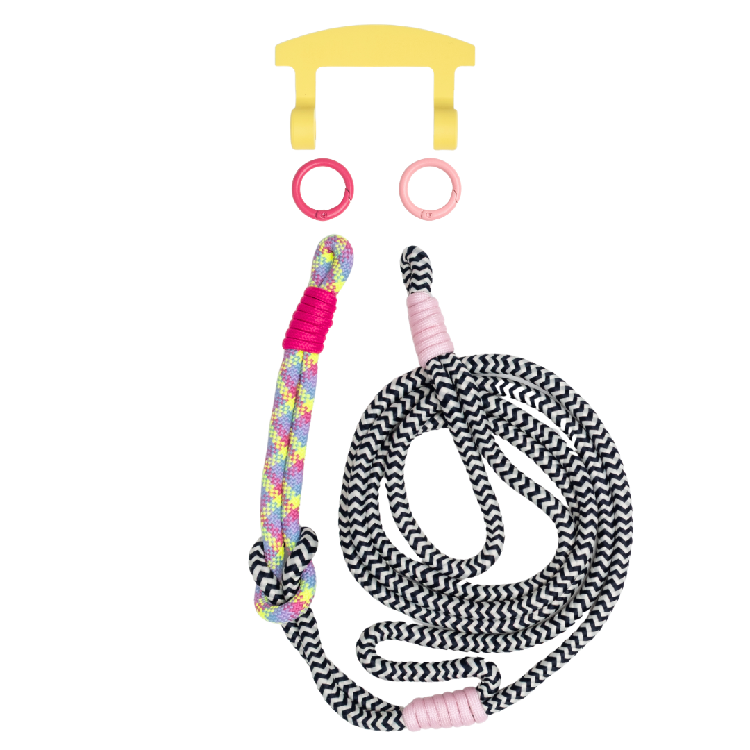 ELECTRIC BLOOM KNOTTED CORD + HOOK