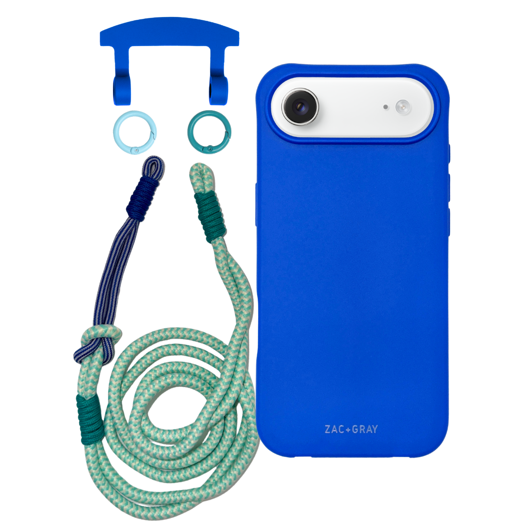 iPhone 17 Air COBALT BLUE CASE + KNOTTED CORD