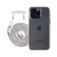 iPhone 16 Plus TRANSPARENT CASE + CRYSTAL CORD