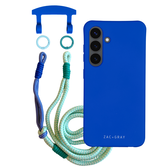 Samsung S26 COBALT BLUE CASE + KNOTTED CORD