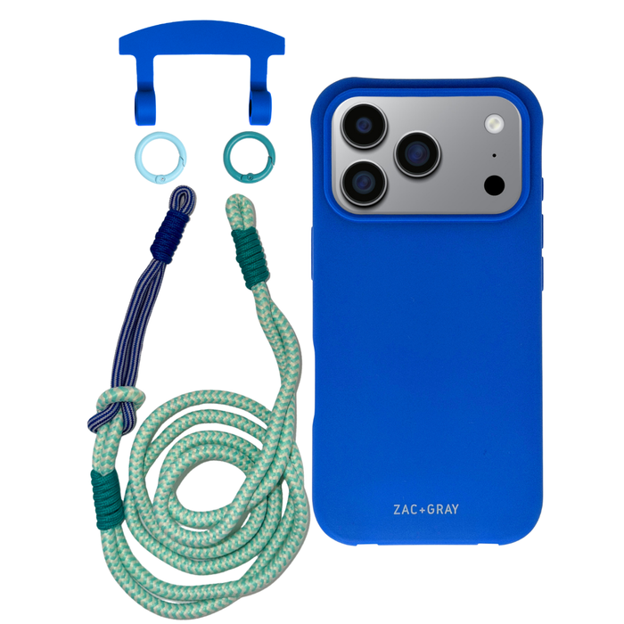 iPhone 17 Pro COBALT BLUE CASE + KNOTTED CORD