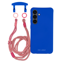 Samsung S24 Plus COBALT BLUE CASE + KNOTTED CORD