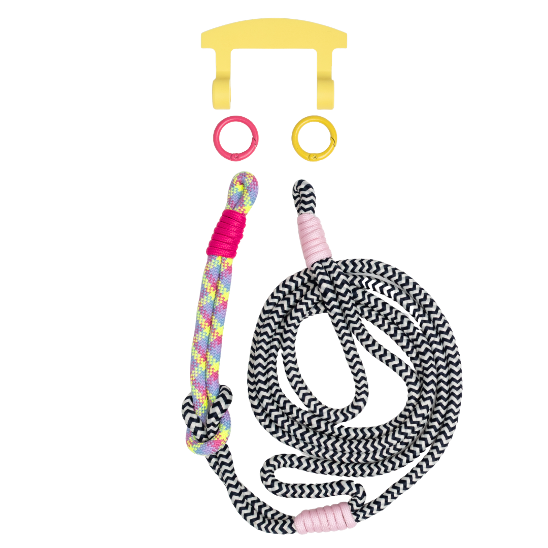 ELECTRIC BLOOM KNOTTED CORD + HOOK