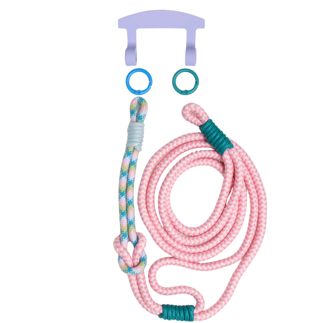 LAGOON BLOOM KNOTTED CORD + HOOK
