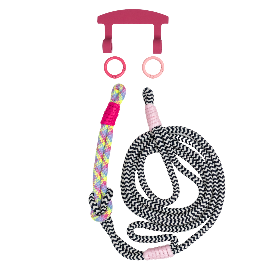 ELECTRIC BLOOM KNOTTED CORD + HOOK