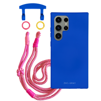 Samsung S25 Ultra COBALT BLUE CASE + KNOTTED CORD