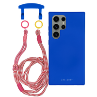 Samsung S24 Ultra COBALT BLUE CASE + KNOTTED CORD