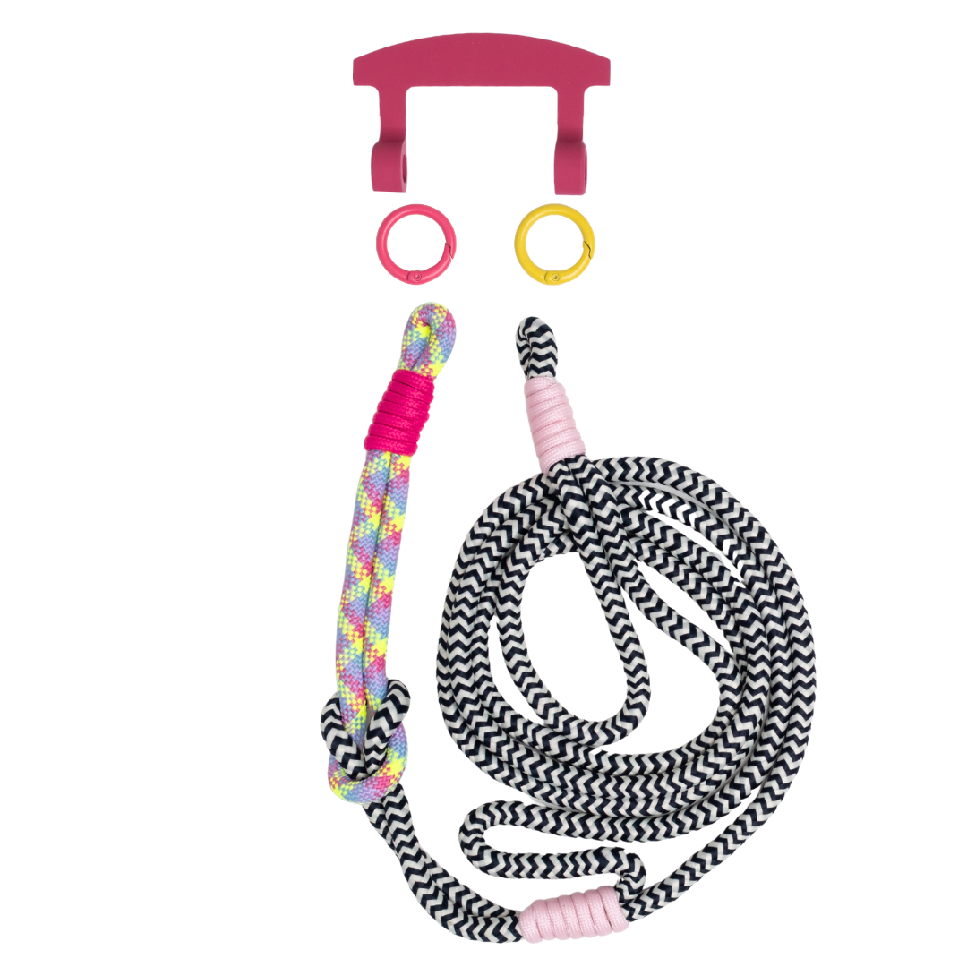 ELECTRIC BLOOM KNOTTED CORD + HOOK