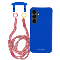 Samsung S24 Plus COBALT BLUE CASE + KNOTTED CORD