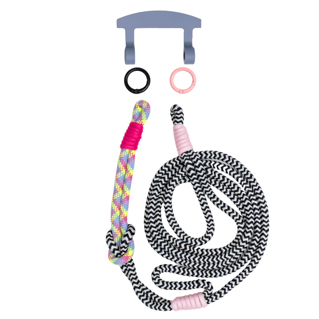 ELECTRIC BLOOM KNOTTED CORD + HOOK