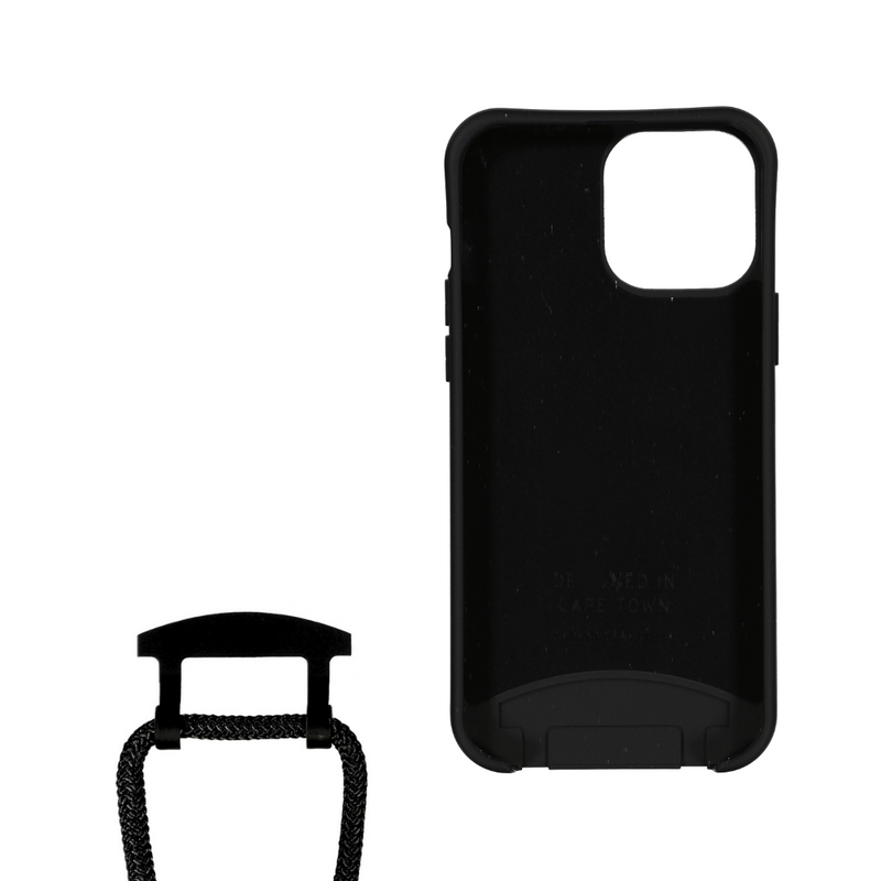 iPhone 12 and iPhone 12 Pro MIDNIGHT BLACK CASE + MIDNIGHT BLACK CORD