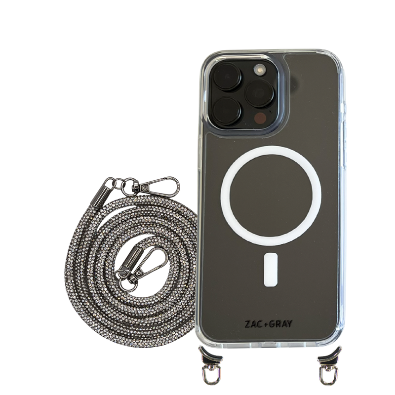 CRYSTAL CLEAR TRANSPARENT CASE WITH CRYSTAL CORD - MAGSAFE