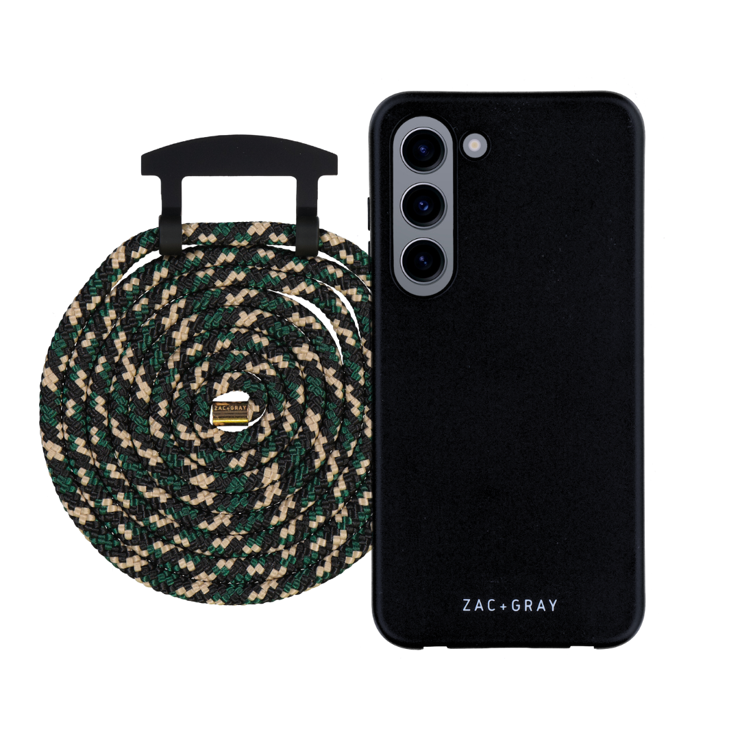 Samsung S23 MIDNIGHT BLACK CASE + CORD