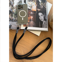 iPhone 15 Pro CRYSTAL CLEAR TRANSPARENT CASE + KNOTTED CORD