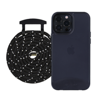 iPhone 13 Pro FROSTED MIDNIGHT BLACK CASE + CORD