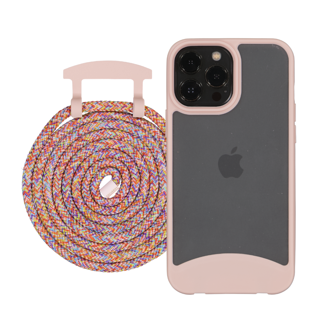 iPhone 12 Pro Max FROSTED ROSÉ PINK CASE + CORD