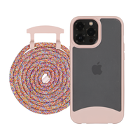 iPhone 12 Pro Max FROSTED ROSÉ PINK CASE + CORD
