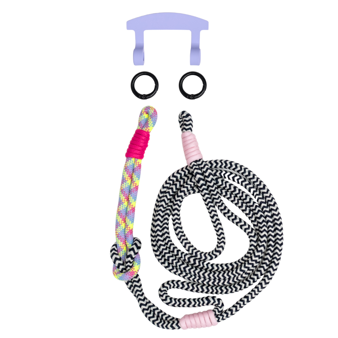 ELECTRIC BLOOM KNOTTED CORD + HOOK