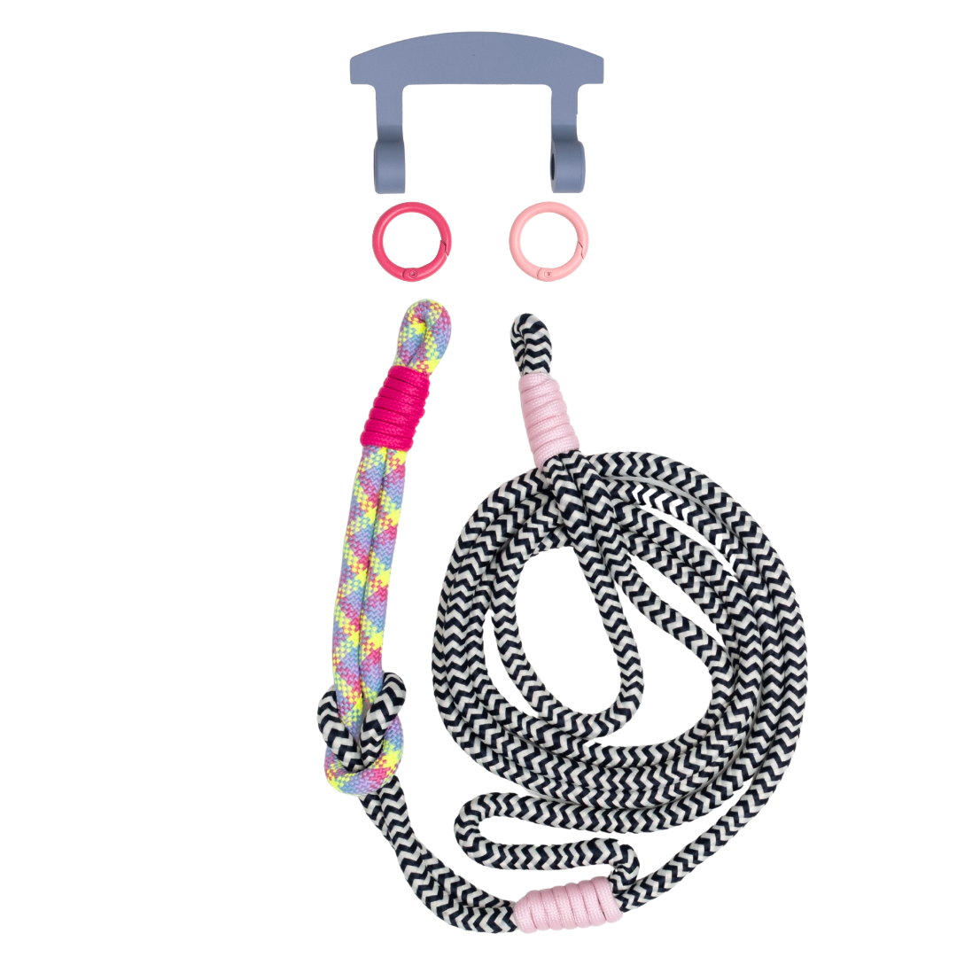 ELECTRIC BLOOM KNOTTED CORD + HOOK