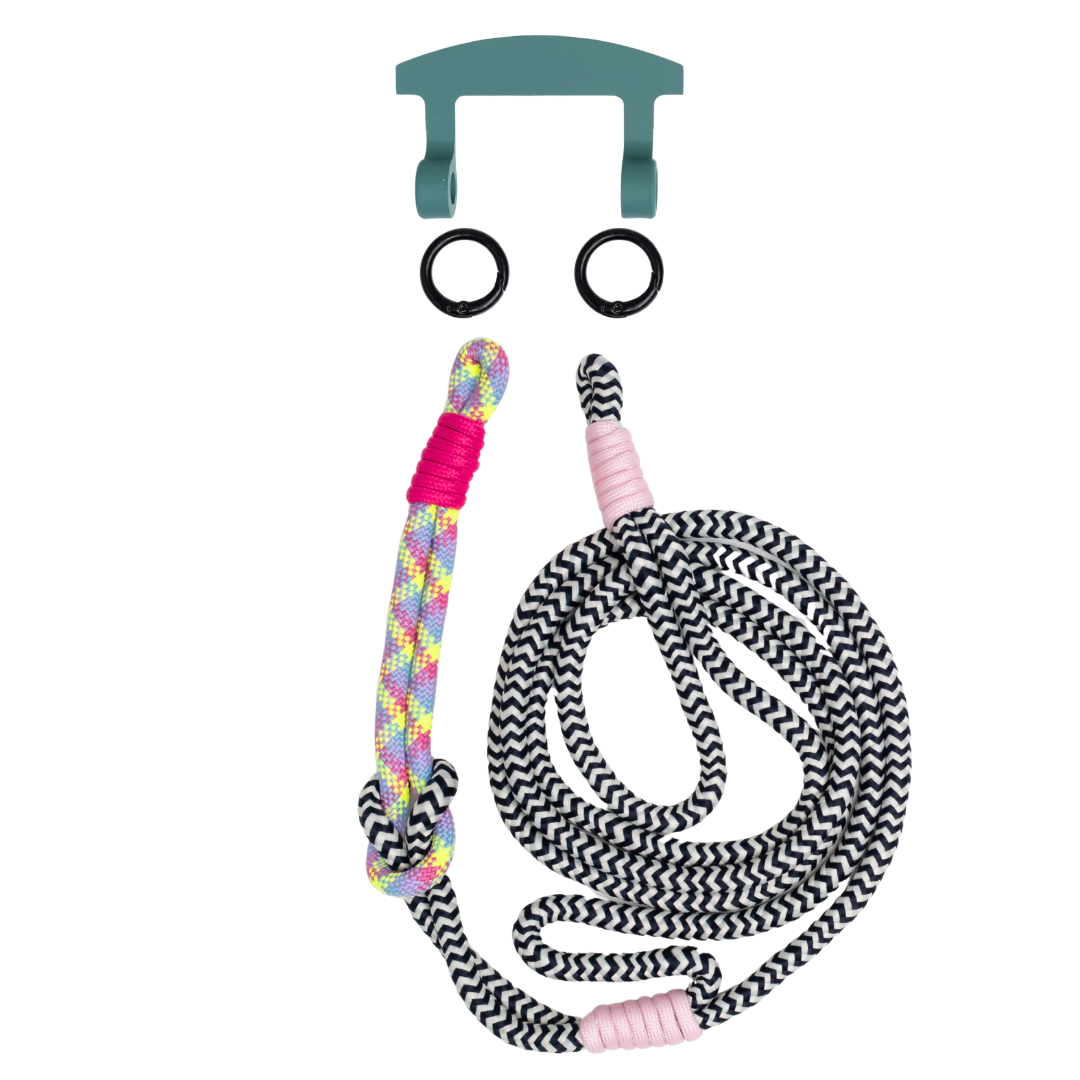 ELECTRIC BLOOM KNOTTED CORD + HOOK