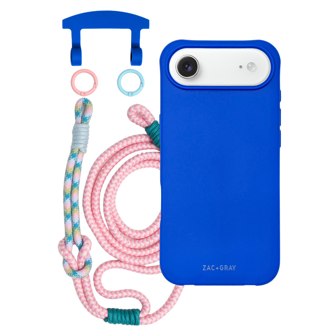 iPhone 17 Air COBALT BLUE CASE + KNOTTED CORD