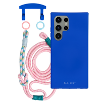 Samsung S25 Ultra COBALT BLUE CASE + KNOTTED CORD