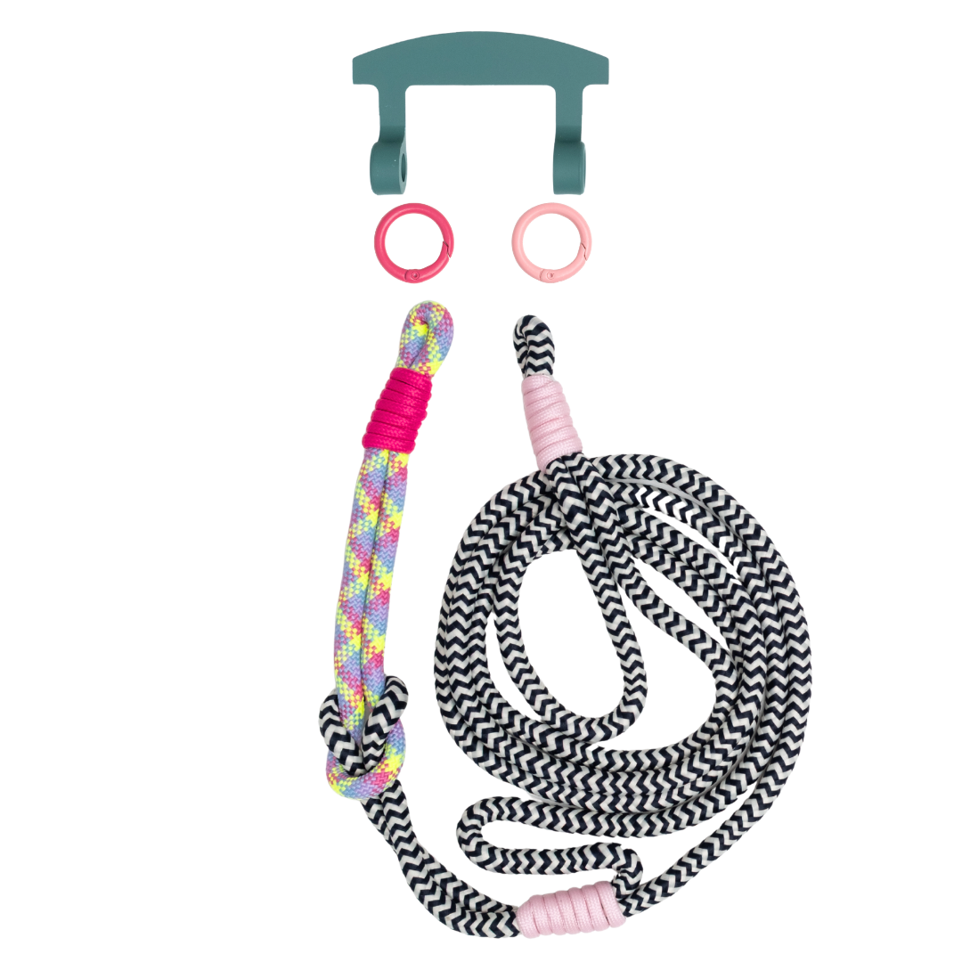ELECTRIC BLOOM KNOTTED CORD + HOOK