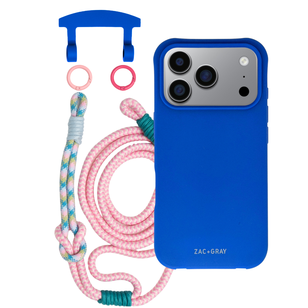 iPhone 17 Pro COBALT BLUE CASE + KNOTTED CORD