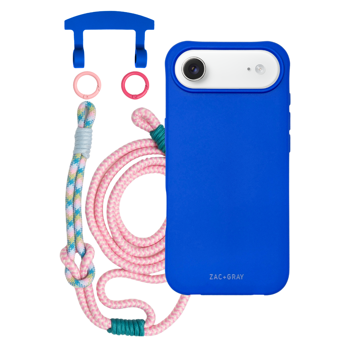 iPhone 17 Air COBALT BLUE CASE + KNOTTED CORD