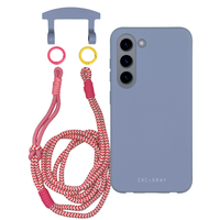 Samsung S23 BLUE FOG CASE + KNOTTED CORD