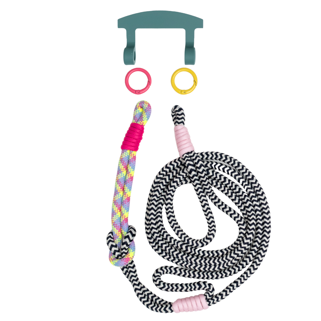ELECTRIC BLOOM KNOTTED CORD + HOOK