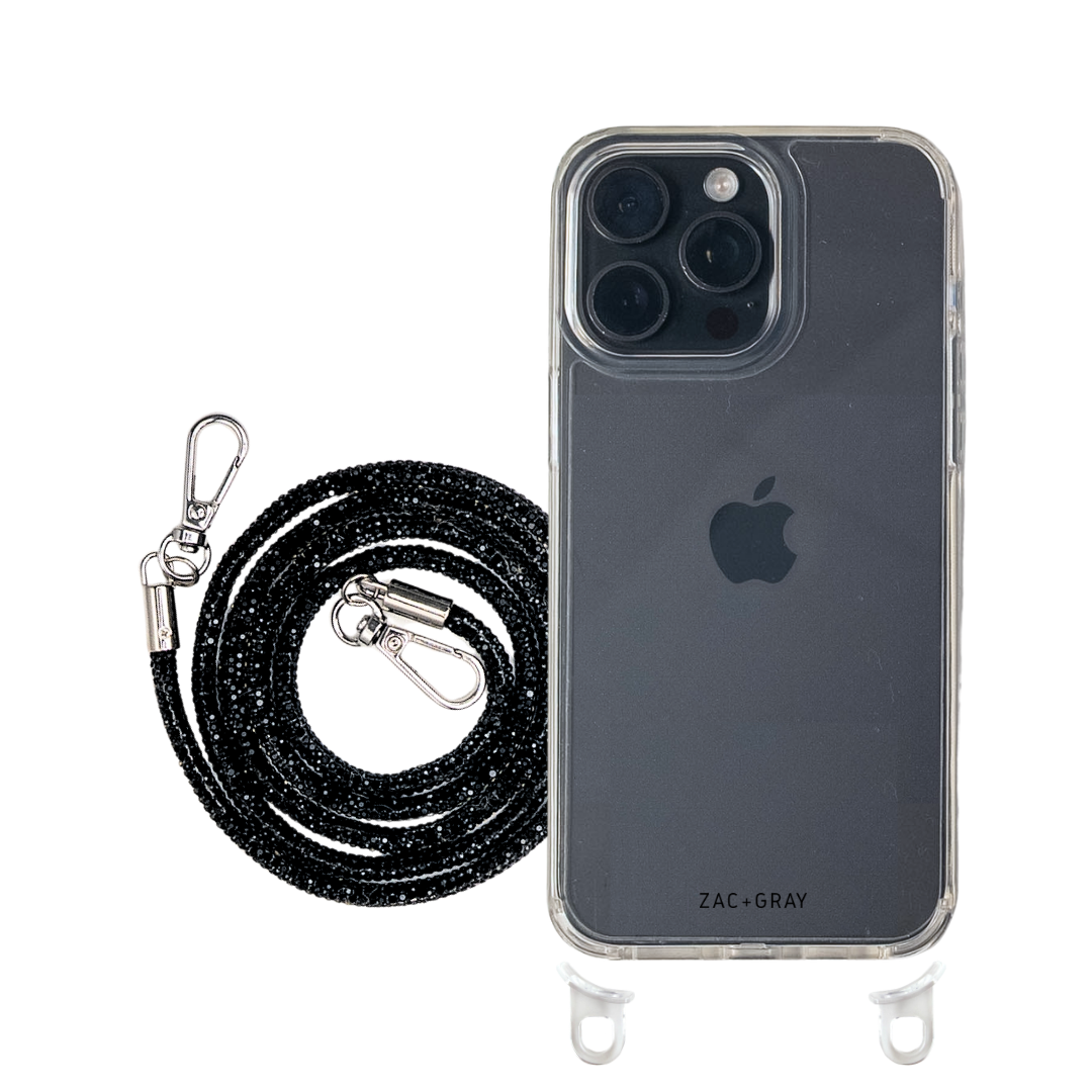 iPhone 16 Pro CRYSTAL CLEAR TRANSPARENT CASE + CRYSTAL CORD