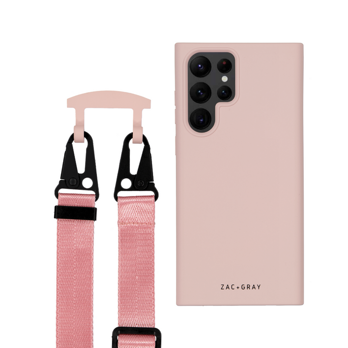 Samsung S22 Ultra ROSÉ PINK CASE + ROSÉ PINK STRAP