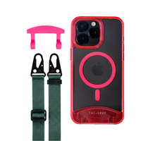 HOT PINK TRANSPARENT CASE + STRAP