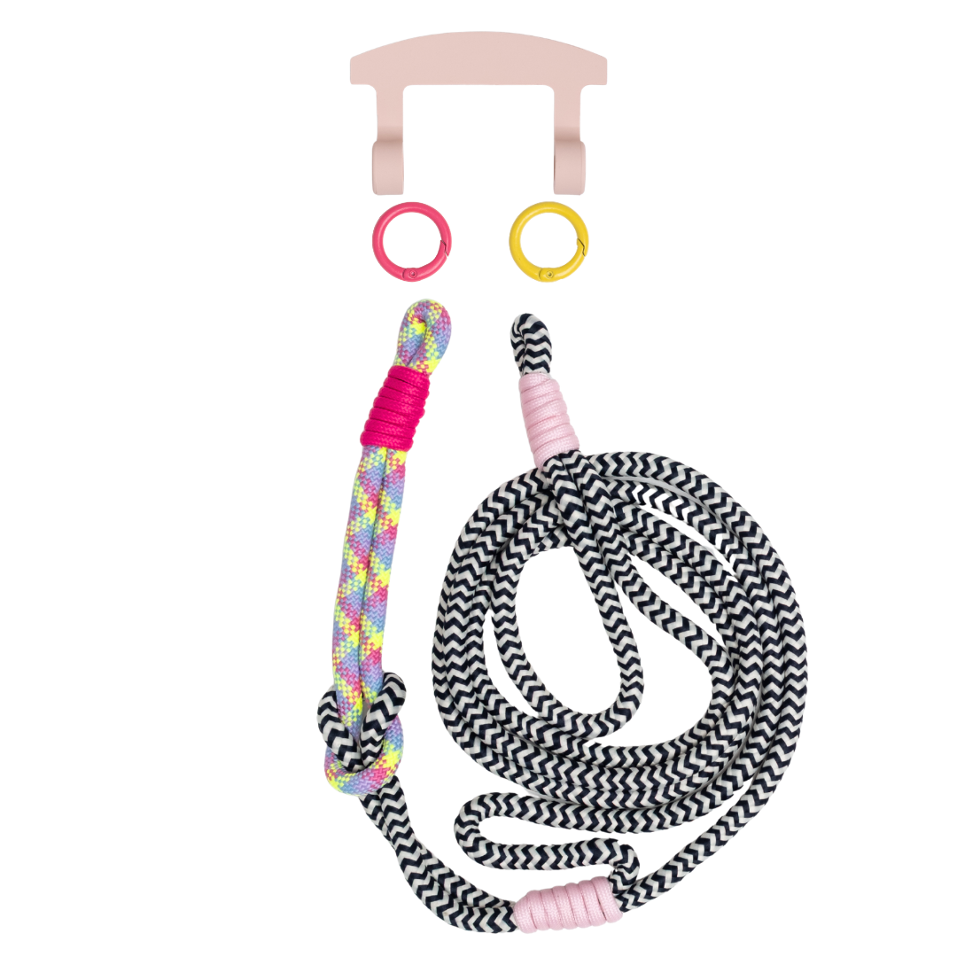 ELECTRIC BLOOM KNOTTED CORD + HOOK