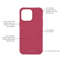iPhone 15 Pro Max RASPBERRY RED CASE + RASPBERRY RED STRAP