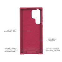 Samsung S24 Ultra RASPBERRY RED CASE + RASPBERRY RED STRAP